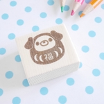 わんこダルマはんこ（年賀状に！）