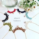 タティングレース  のシンプルネックレス