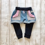    【c様ご依頼品】ヒッコリーデニムフェイクレイヤードパンツ90サイズ