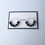 ¥500→¥300ブラックフープピアス