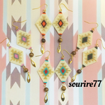 オルテガビーズピアス