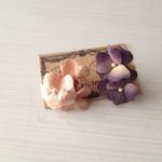 *sale*すみれとお花のピアス　2個セット（片耳）