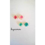 押し花ぷっくりイヤリング/ピアス