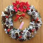 クリスマスリース(Ｌサイズ/直径約３３㎝)