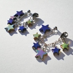 流星群ピアス(ステンレスポスト×チタンキャッチ)