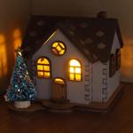 クリスマスLEDキャンドルハウス　丁型茶屋根