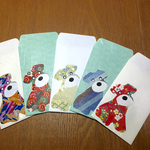  ポチ袋5枚   犬柄 【送料無料】