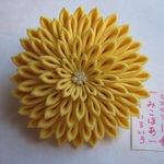 【つまみ細工158】たまご色