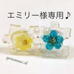 エミリー様専用♪押し花ピアス♪