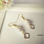 SALE☆冬のパールピアス/イヤリング