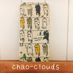Sold outにつき再販❗️❗️ゆらゆら猫ちゃんiPhoneケース 生成り