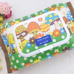 蓋シミ訳あり品ビタットおしりふきポーチ*きのこドット