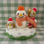 雪だるまさんにぐるぐるのプレゼント☆