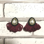 もふもふビジュー ピアス／イヤリング①