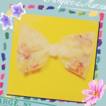 【再販♡】オーガンジーとアーティフィシャルフラワーのリボンバレッタ