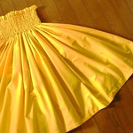 ★年末Ｓａｌｅ★７４ｃｍ★イエロー★無地パウスカート★（商品番号：TS-114）★