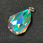 虹の結晶 涙型 ビビッド ペンダントトップ VD-035