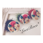 【イヤリングもOK!】フラワーシェル×ファーキャッチピアス