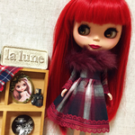 ブライス　リカちゃん  ワンピース　ファーショール   
