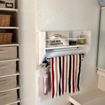 タオルハンガー・タオル掛け・ドライヤー収納・洗面所収納棚