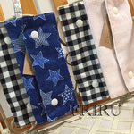 訳有特価！ふわふわダブルガーゼ♡リバーシブル de よだれパット二組セット