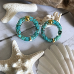 ターコイズフープのメキシカンピアス