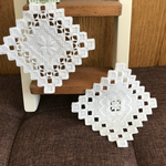 ハーダンガー刺繍のコースター 2枚組