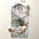 クリスマス　コラージュタグ（ホワイトクリスマス２)