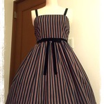 レジメンタルジャンパースカート♡別珍カチューシャセット♡ロリィタ♡新品