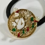 731)【日頃の感謝価格】🎄クリスマス🎁賑やかなクリスマスヘアゴム  レジン