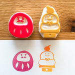 だるま・鏡もちはんこ【2つのうち1つ】
