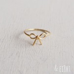 【受注制作】- 18KGP - Ribbon Ring