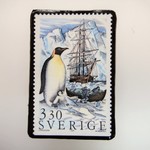 スウェーデン　切手ブローチ　3025