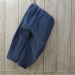 難あり品コーディロイのサルエルパンツ　スモーキーブル　90㎝