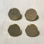 ANTIQUE GOLD ROUND BUTTON CABOCHONS PARTS