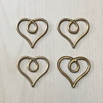 VINTAGE ANTIQUE GOLD HEART PARTS