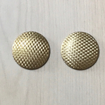 VINTAGE ANTIQUE GOLD ROUND CABOCHONS PARTS