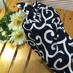 【再8】結びやすい33×33❤️お弁当あずま袋ネイビー唐草