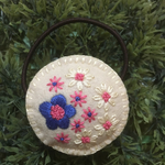 お花の刺繍ヘアゴム✴︎4