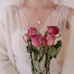 vintage cabochon necklace