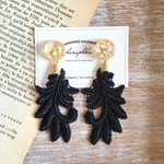 chemical lace×gold pierce/earring