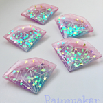 SALE☆在庫限り★プラバンブローチ★夢色ダイヤモンド