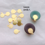 再販即完売カン付き丸皿プレート台座20個入直径6mm
