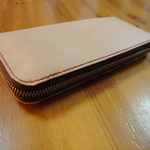 革　ハンドメイド　レザーウォレット　財布　ナチュルT６