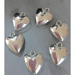 ハンドメイドパーツ♡ハートチャーム6個セット❗️