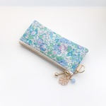 LIBERTY　 Claire　Aude　クレアオード　ブルー　ビニコのmini×2ポーチ　◆　コインケース・小物入れに♪