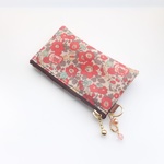 LIBERTY　Betsy　ベッツィ　きらめきレッド　ちょっと大きめビニコのmini×2ポーチ　◆　コインケース・小物入れに♪