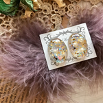 パープルマラボーファー✱レジンピアス