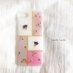 milkycolor  かすみ草とアリッサムの押し花iPhoneケース/押し花ケース