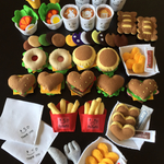 フェルト ままごと★香★ハート♡ハンバーガー